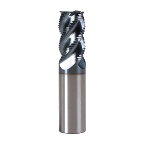 Image of 3 /4 inch Carbide Roughing End Mill, 4 Flute Micro Grain Milling Cutter Bits for Alloy Steels & Hardened Steels