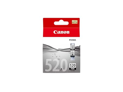Canon PGI 520 BK Cartucho de Tinta Original Negra para Impresora de Inyeccion de Tinta Pixma iP3600 iP4600 iP4700 MP540 MP550 MP560 MP620 MP630 MP640 MP980 MP990 MX860 MX870