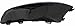 DAT AUTO PARTS Front Right Passenger Side Fog Light Lamp Cover Insert Molding Trim Replacement for 2012-2016 Chevrolet Sonic Hatchback and Sedan Black Smooth 96694774 GM1039134