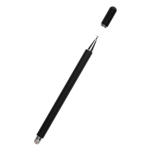 オウルテック 2WAYタッチペン マグネットキャップタイプ 導電繊維/透明ディスク ブラック OWL-TPSE14-BK