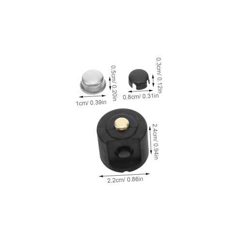 Tapa del interruptor linterna para reparar botones dañados juego Amosfun de cubiertas plateadas 2