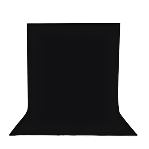Image of SMILEDRIVE Photography Background Sheets, 60 x 120 cm, Black | Backdrop Sheets, Waterproof, Wrinklefree, PVC Material