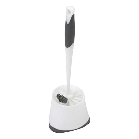 Clorox Under-Rim Toilet Bowl Brush with Corner Storage Caddy Cover