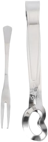 2 Unidades Talheres De Aço Inoxidável Pinças De Buffet De Festa G...