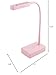 KIARA SKY Rechargeable Flash Cure LED Nail Lamp | Touch-Less Cordless Portable and Rechargeable Gooseneck Lamp for Gel Nails with Motion Sensor | LED Light for Manicure Curing (Pink)
