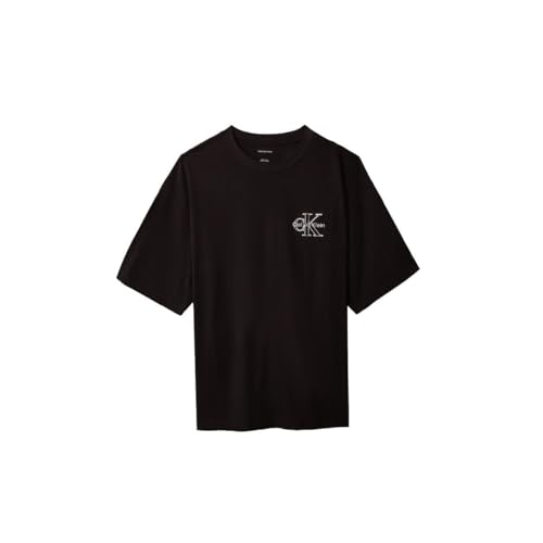 Calvin Klein Jeans Men's Monologo Tee, Black, Medium