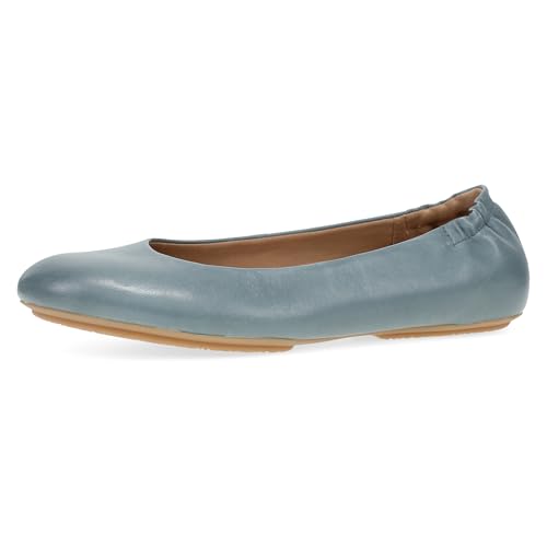 Dansko Mollie Slip-On Ballerina Flats for Women – Built-in Wedge with Arch Support – Versatile Casual to Dressy Footwear – Lightweight Rubber Outsole Denim 9-9.5 M US