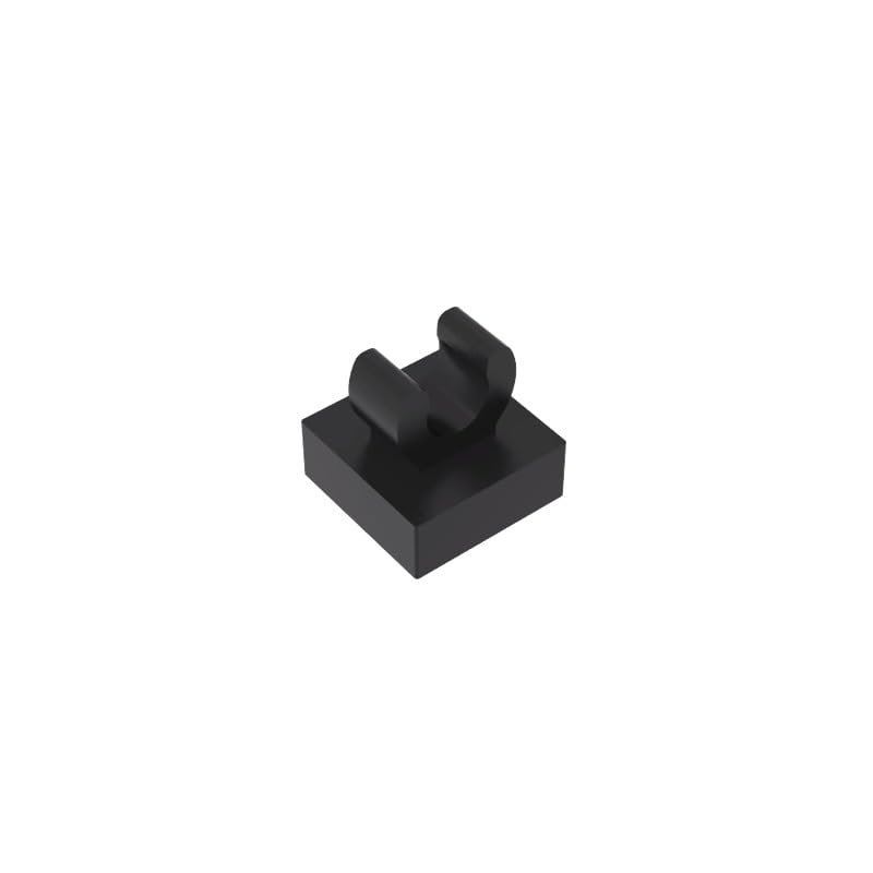 Gobricks GDS-818 Tile Special 1x1 with Clip with Rounded Edges 50PCS Compatible with Lego 63868 42923 DIY Parts and MOC Components for Major Brick Brands Color:Black 26