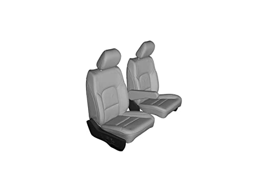 Durafit Seat Covers Made to Fit 2014-2021 Ford Transit Front Bucket Car Seat Covers. No Side Airbags in Seats. | Ford Seat Covers | Ford Transit Seat Covers | Gray Twill Fabric