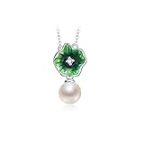 2023 Halsketten 925 Süßwasser Perle Anhänger Kette 6-7mm Weiß Runde Mode Weibliche Schmuck Allgleiches Geschenk Damen Halskette
