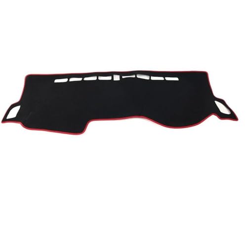 Cubierta para salpicadero Kia K3 antirreflejos y protección solar con costura roja