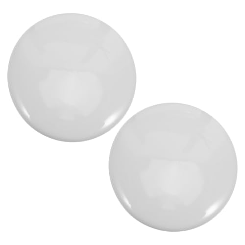 HOLIDYOYO Tapón para Fregadero de Cocina y Lavabo de Baño en Blanco, 2 Piezas Junta de Sellado y Tapa Cerámica, Adecuado para Desagüe Frecuente en Hogar y Oficina