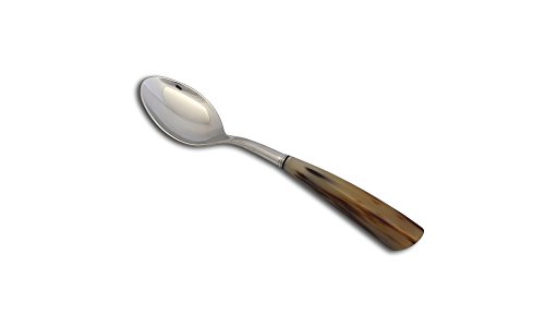 Cuillère de service artisanale corno de bœuf couvert table unique