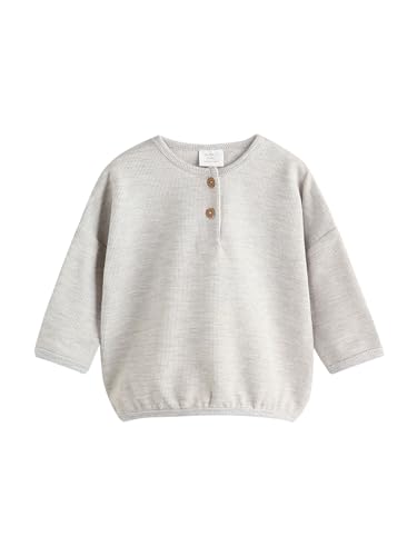 NEXT Baby Jungen Langarmshirts für Babys, 4er-Pack Blau gestreift 68-74