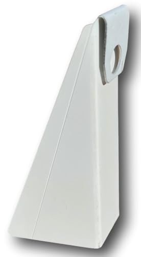 Gutter Wedges for 6" K-Style Gutters – Fascia Angle Spacer Shims for Angled Fascia Boards (3/12–5/12 Roof Pitch) – Gutter Hanger Spacer/Pitch Corrector – White – Made in USA – 10 Pack