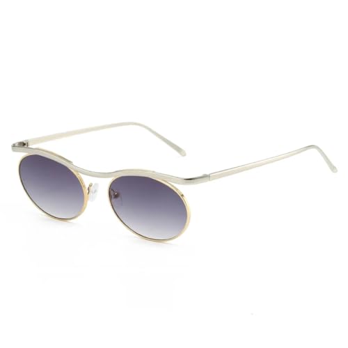 Lunettes de soleil ovales en métal pour vos festivals et terrasses d'été