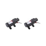 Set di 2 pompe a membrana a pressione dell'acqua CC 24 V, 70 PSI, 3,1 LPM, caravan, camper, barca, marina