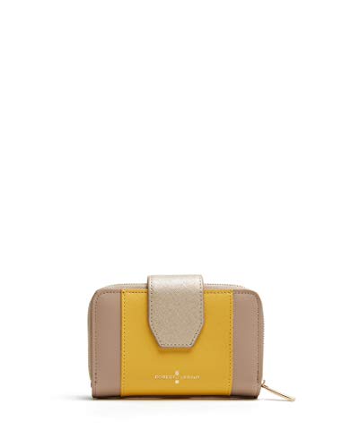 Roberto Verino Cartera piel saffiano Mostaza