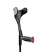 KMINA PRO - Folding Carbon Fiber Crutches (x2 Unit, Open Cuff), Adjustable Forearm Crutches for Adults - Made in Europe