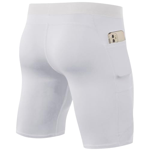 SPVISE Shorts de compressão masculino elastano esportivo para treino, corrida, academia, roupa íntim