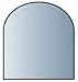 Produktbild Lienbacher Glasbodenplatte,Stärke 8 mm, Fase 20 mm 100 x 120 cm,Rundbogen