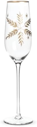 Abbott Colección Copa Flauta de Nieve Dorada