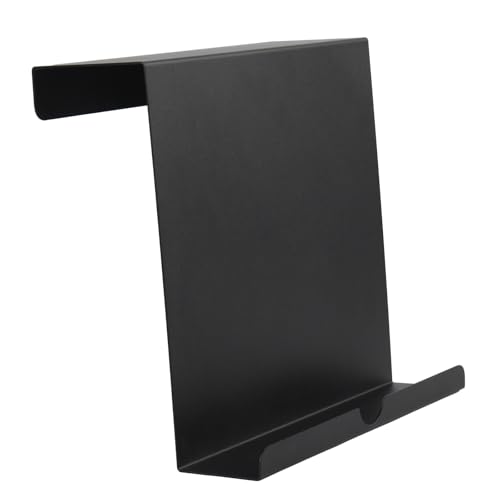 Qsxou Aluminum Alloy Treadmill Tablet Holder, Exercise Bike Book Stand, Reading Holder for Tablets, Magazines and Books (8.5 x 9.5 x 2.8 Inches)