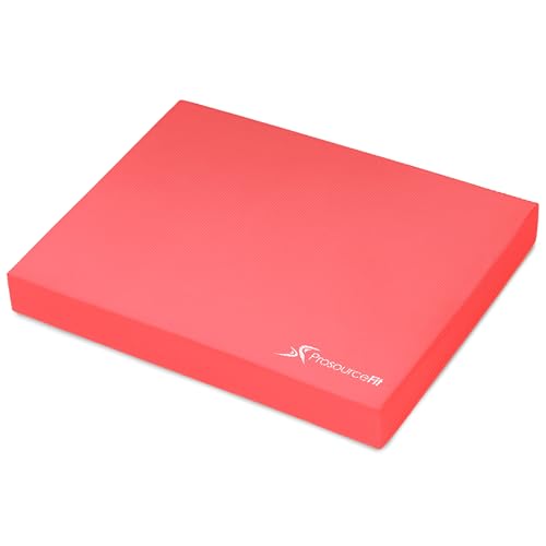 Image of ProsourceFit Exercise Balance Pad, Non-Slip Cushioned Foam Mat & Knee Pad for Fitness and Stability Training, Yoga, Physical Therapy