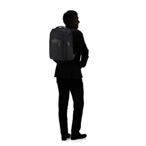 Image of Samsonite Evosight 14.1 inch Laptop Compatibility 95% RECYCLED PET 5% PU Backpack for Office in Black