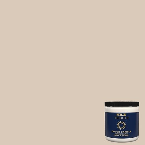 KILZ TRIBUTE Paint & Primer, Interior, Color Sample, Papyrus, 8 O...