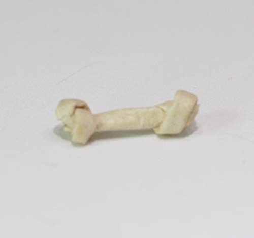 Dollhouse Miniature Artisan Dog Rawhide Bone by Hudson River Miniatures