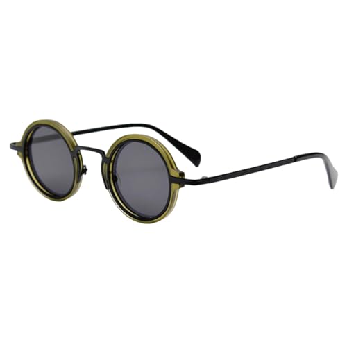 Lunettes de soleil polarisées rondes pour visages fins style rétro