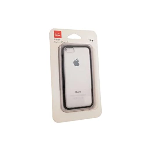 Verizon OEM Apple iPhone 5C Hard Shell Cover Case - Clear w/ Black Edge