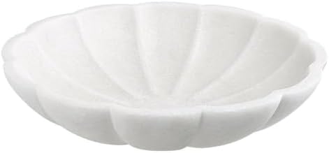Uttermost Petal Contemporary Style Ricestone Bowl in White Finish