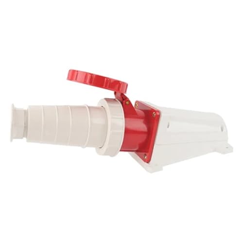 Enchufe industrial de 4P y 220 V con clavija estanca IP67 para redes trifásicas 6