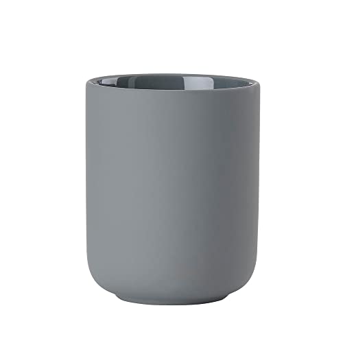 Zone Denmark Ume - Soporte para Cepillo de Dientes y Pasta de Dientes, gres con Revestimiento táctil Suave, Color Gris Cover