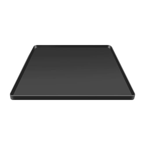 MERIGLARE 洗濯機 トレー シリコンドリップトレイ ミニ冷蔵庫フロアマット ミニ冷蔵庫マット 洗濯機用トレー 濡れ防止 防水トレイ 凹み防止 床保護シート シンクマット (黒, 68.6x68.6cm)