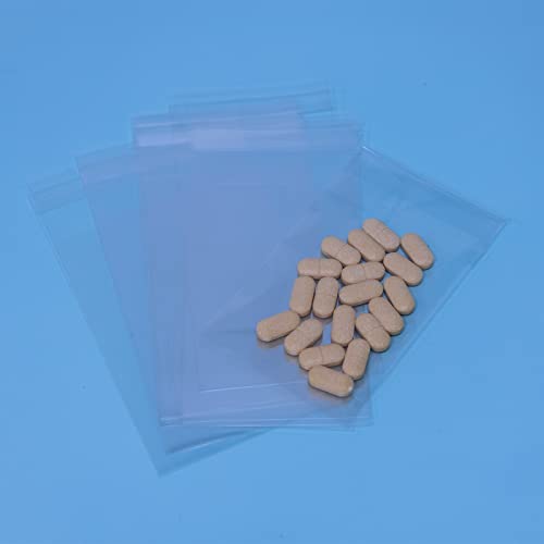 Imailer 1000 Pcs -3" X 5" Clear Plastic Cellophane Bags-1.4 Mils Thick Self Sealing Cello Bags For Bakery Cookies Photo,Jewelry,Party Favors #TOP3