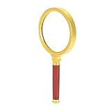Taidda Loupe 6X avec Manche en Bois Détachable pour la Lecture de Bijoux, Loupe Portable pour Vente de Cour ou échange avec des Acheteurs