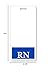 RN Badge Buddy - Vertical - Heavy Duty Spill Proof & Tear Resistant Cards - Double Sided- Quick Role Identifier ID Buddies for Registered Nurse - Printed in The USA by Specialist ID (Blue)