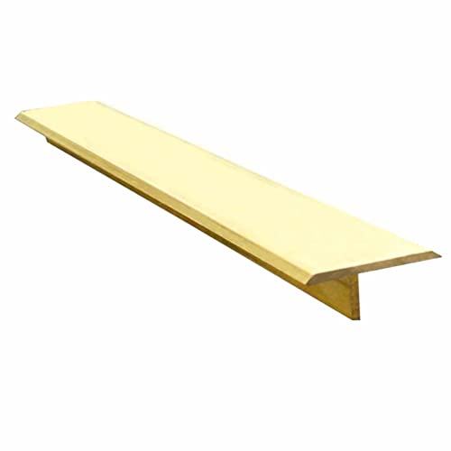 Zimgod T Molding Floor Transition Strip Brass, Vinyl Flooring Edge Trim Joining, Floors Wood Tile Cinch Seam Cover, Bridges The Gap Between Similar Height #TOP25