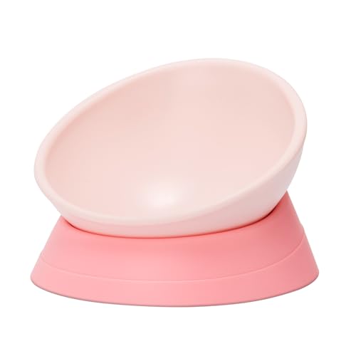 DZXZY French Bulldog Food Bowl, Slanted Tilted Pug...