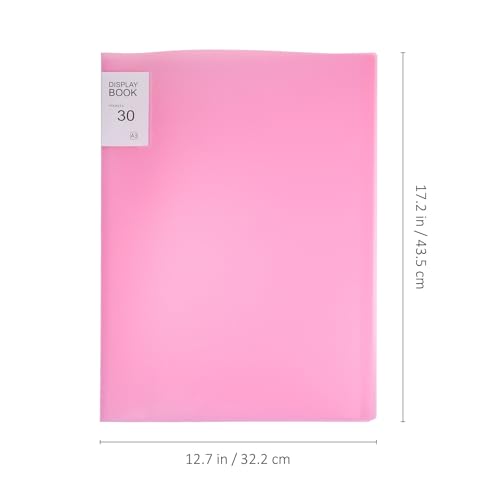 Carpeta A3 KHBUAB con fundas transparentes de almacenamiento para obras de arte y uso escolar 2