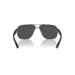 Armani Exchange Man Sunglasses Matte Black Frame, Grey Lenses, 62MM