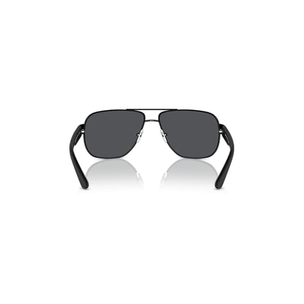 Armani Exchange Man Sunglasses Matte Black Frame, Grey Lenses, 62MM
