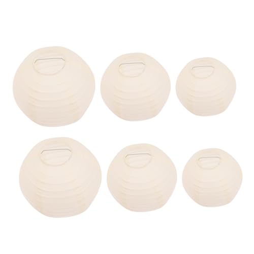 DIYEAH 6 Piezas Decoración De Faroles De Papel Diy Faroles Colgantes Escenas Creativas Artesanales Para Decoración De Festivales