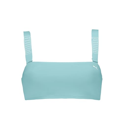 PUMA Damen Bandeau Bikini Top, Mint, L EU