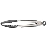Tovolo Mini Silicone Tongs - Charcoal
