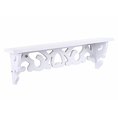 equlup Estantes flotantes montados en la Pared, Estante de exhibición de WPC de 35x8x11 CM, Estante de Almacenamiento Flotante, Soporte para decoración del hogar, estantería para Sala de