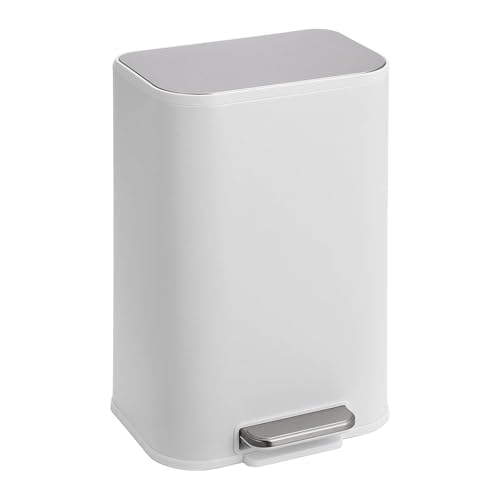 Bote de basura rectangular blanco TrailBlaze 12L